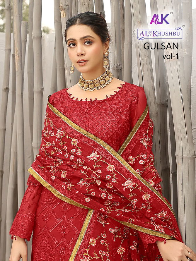 Gulsan Vol 1 Fancy Wholesale Georgette Pakistani Salwar Suits Catalog